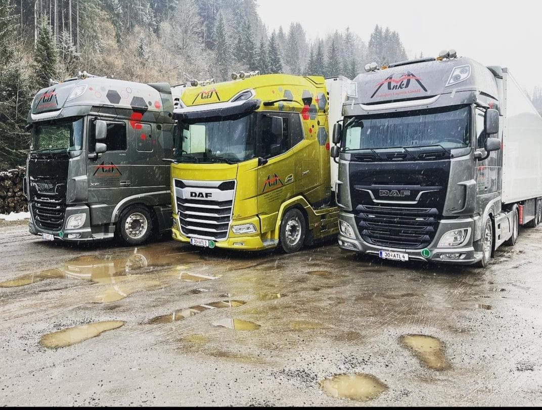 Scania und DAF der Flotte im Wintereinsatz